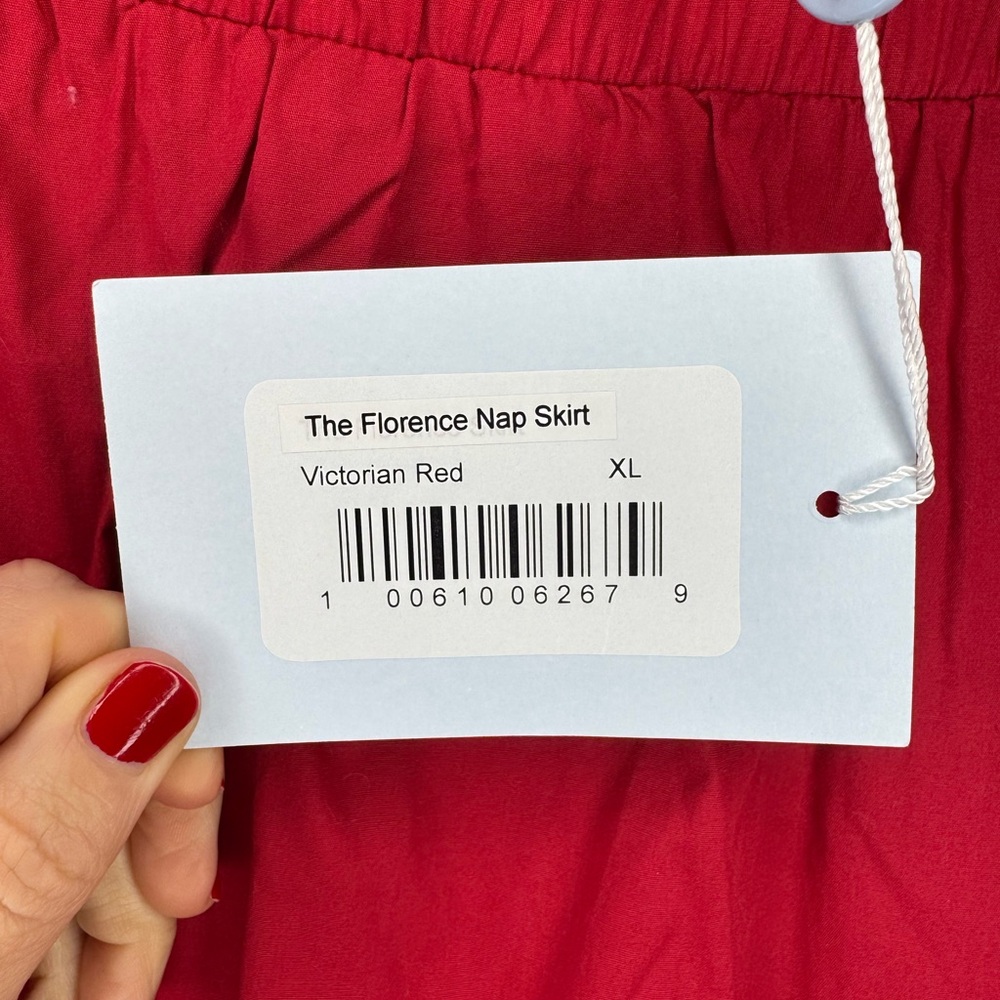 Hill House Home “Florence” Nap Skirt – Victorian Red (NWT) - Picture 4 of 4